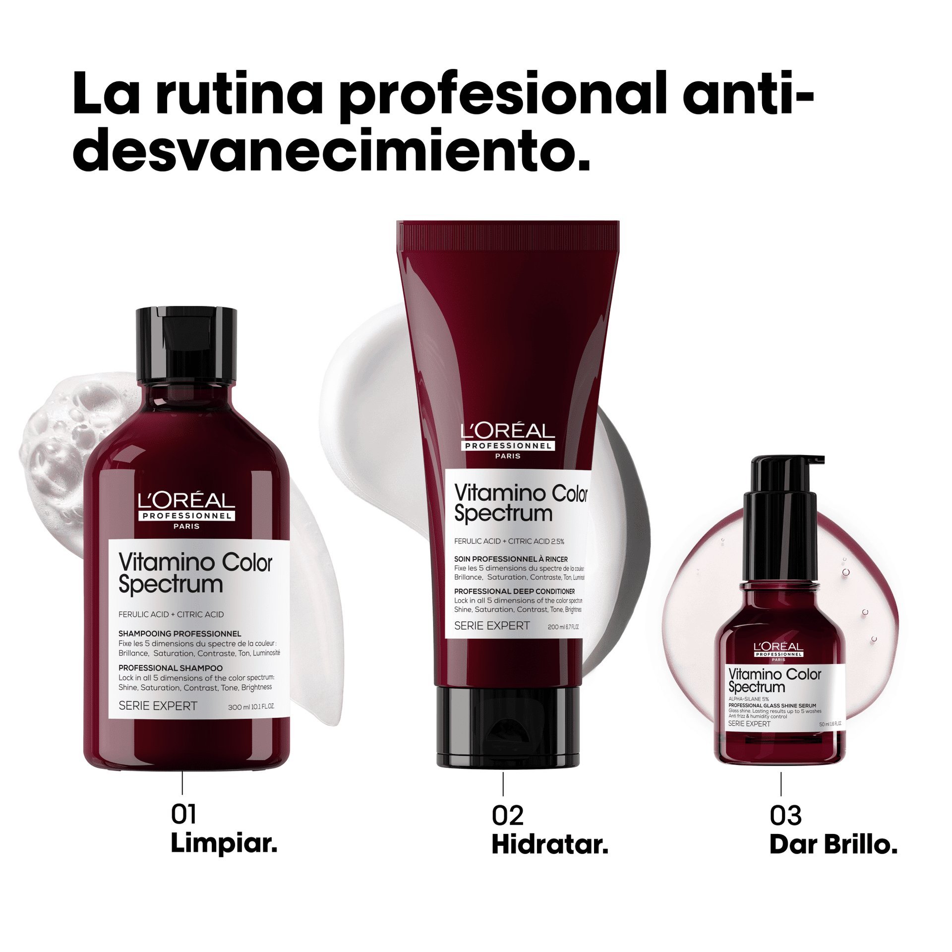 shampoo para cabello teñido vitamino color spectrum